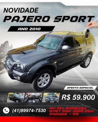 MITSUBISHI PAJERO SPORT 2.5 4X4 8V TURBO INTERCOOLER DIESEL 4P AUTOMÁTICO